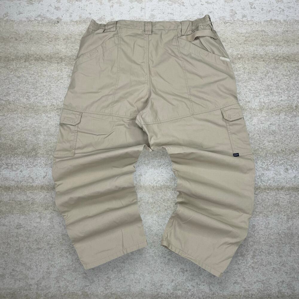 Vintage 90s 5.11 Tactical Pants 42x30 Baggy Wide Leg Fit Tan Cargos Military